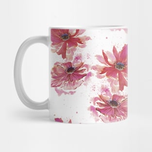 Watercolor Poppy Mug